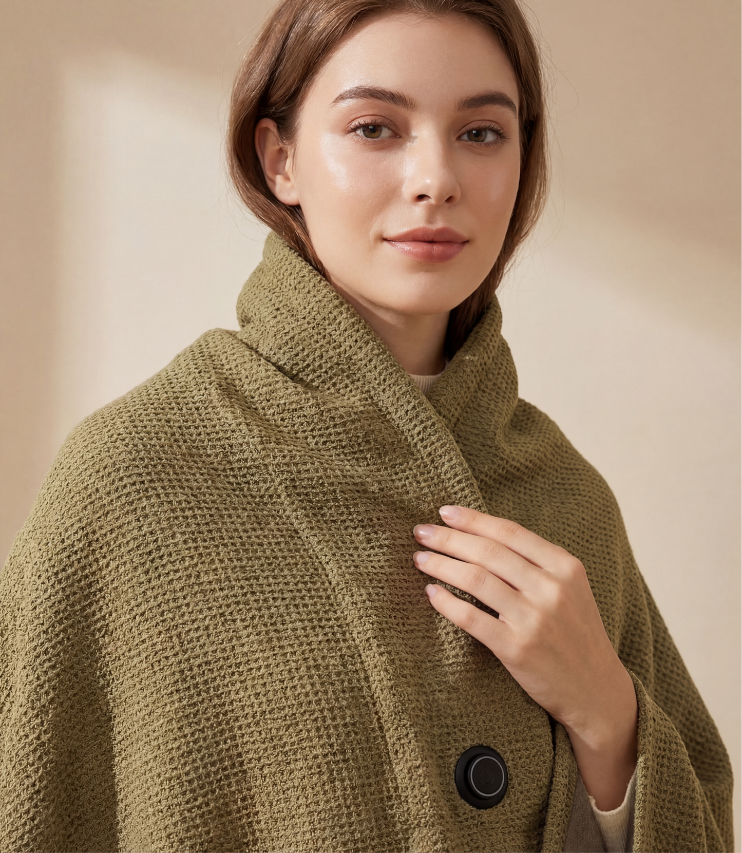 Stay Warm Anywhere - Wearable Heated Shawl Blanket