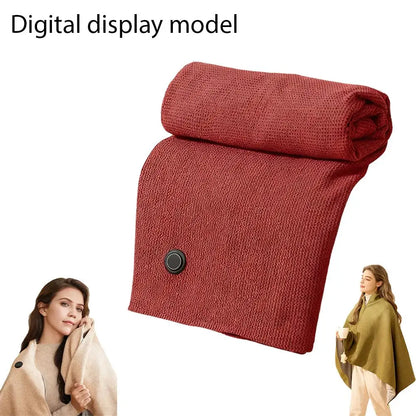 Stay Warm Anywhere - Wearable Heated Shawl Blanket