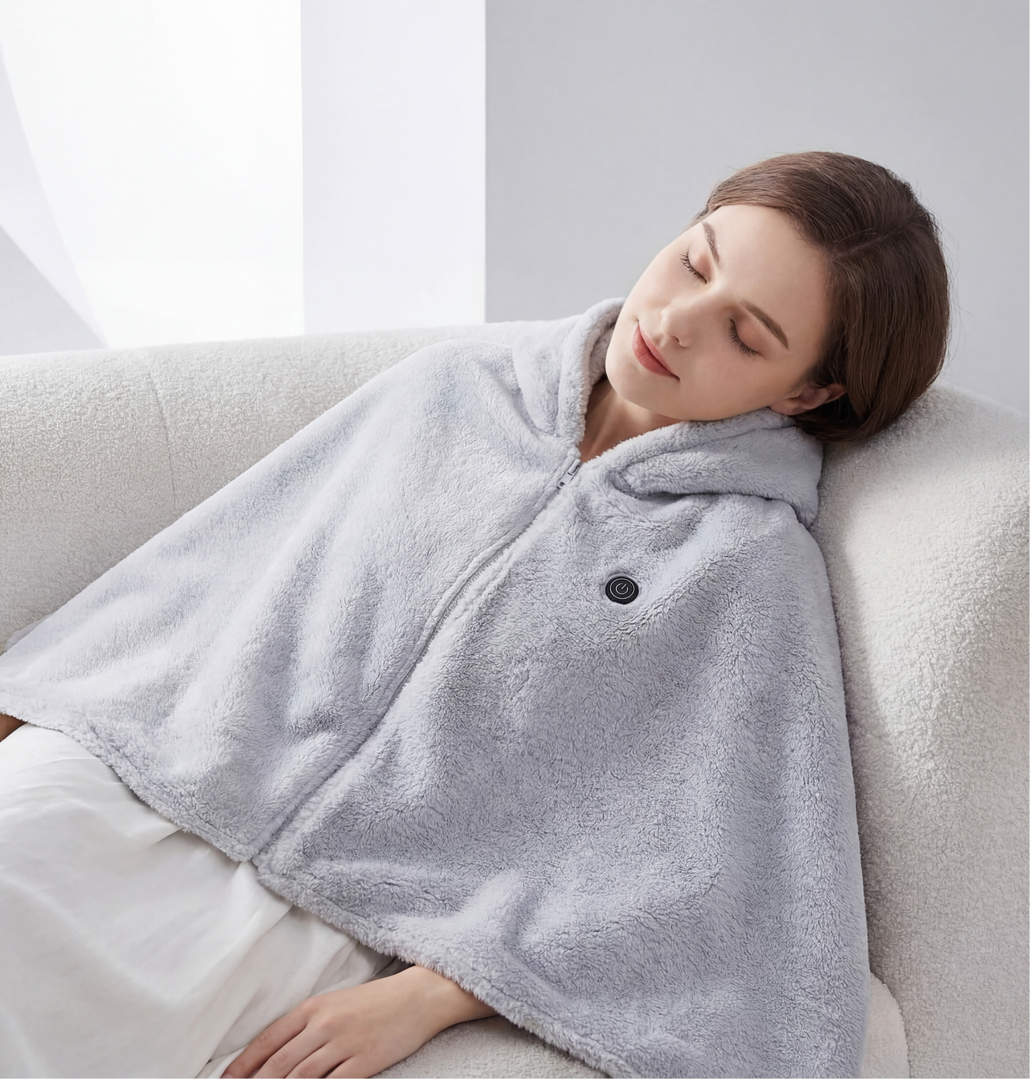 Stay Warm Anywhere - Wearable Heated Shawl Blanket