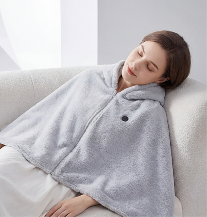 Stay Warm Anywhere - Wearable Heated Shawl Blanket