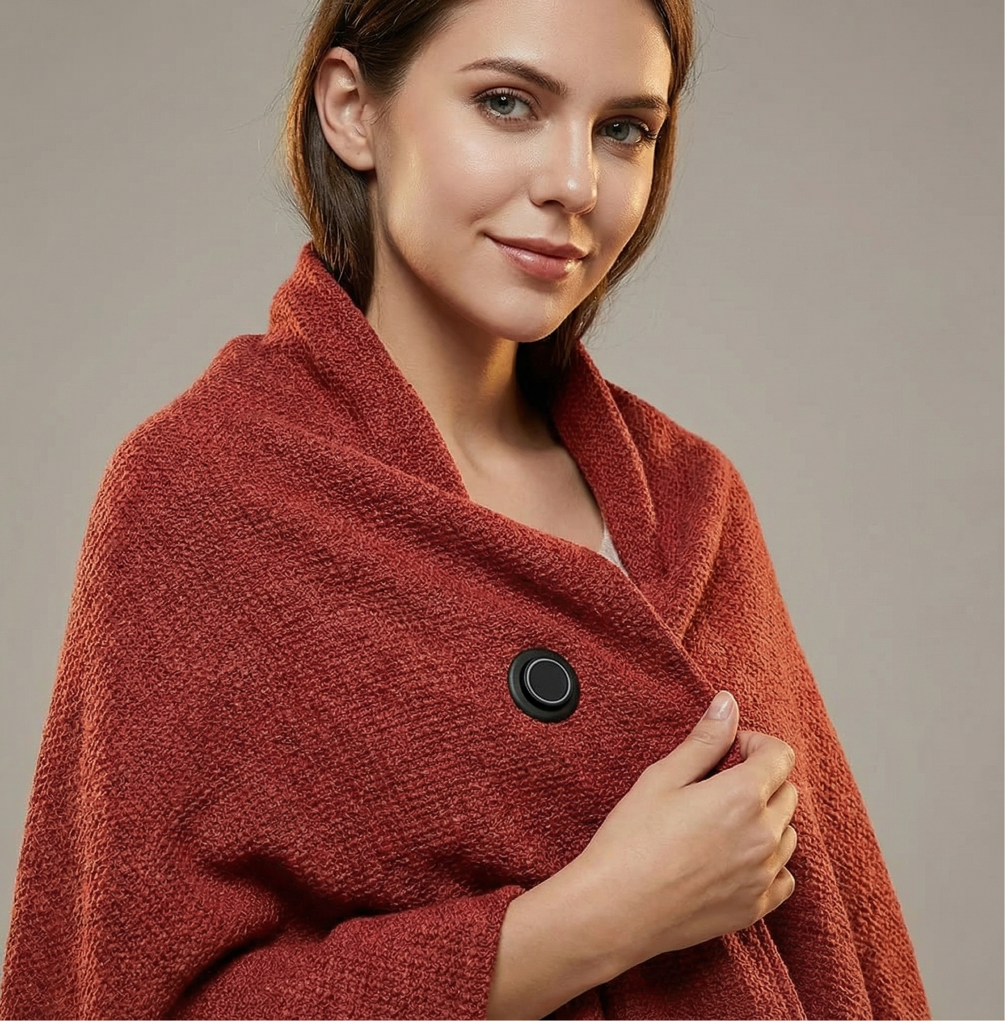 Stay Warm Anywhere - Wearable Heated Shawl Blanket